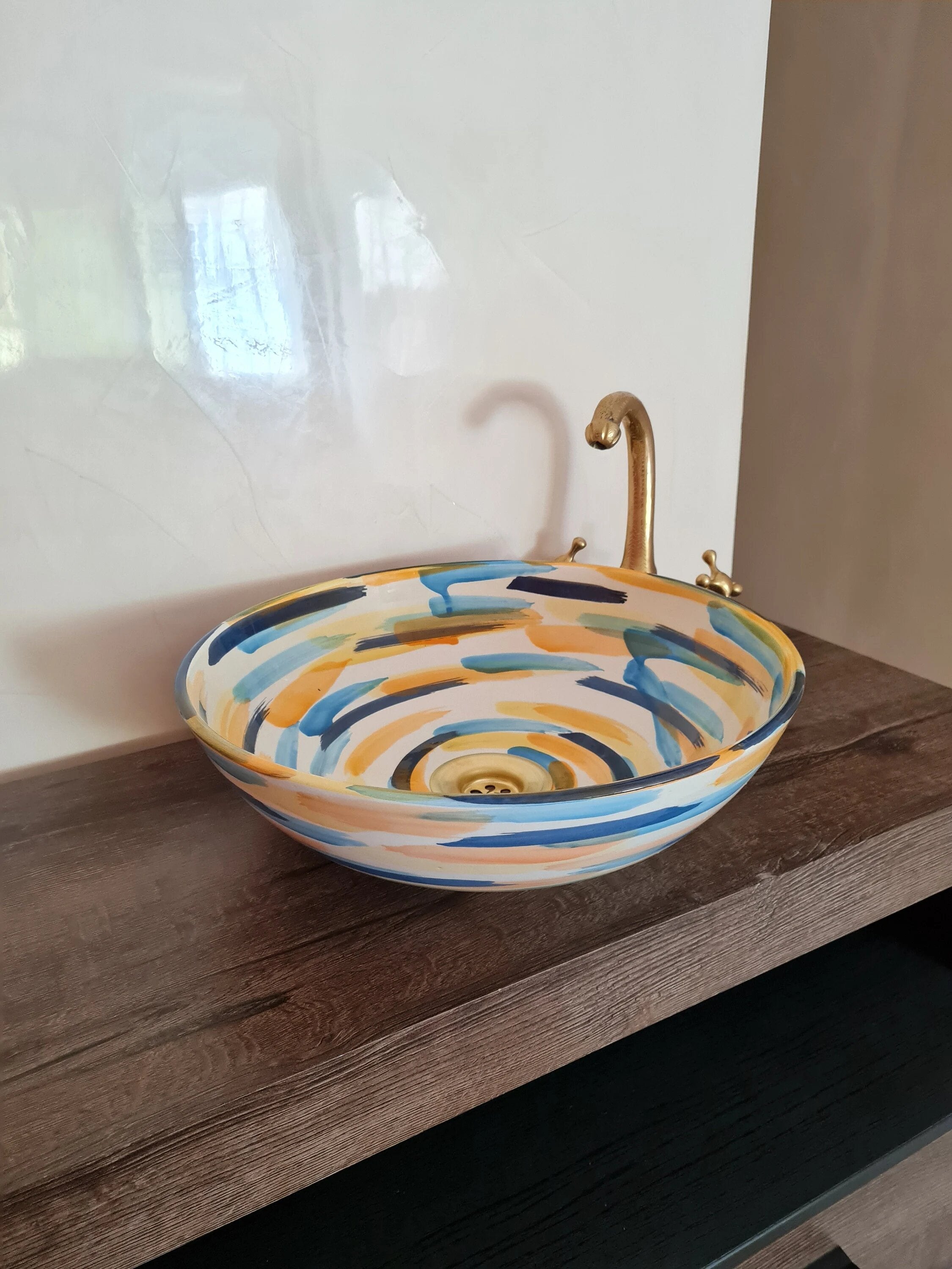 Handmade Moroccan Ceramic Sink #188