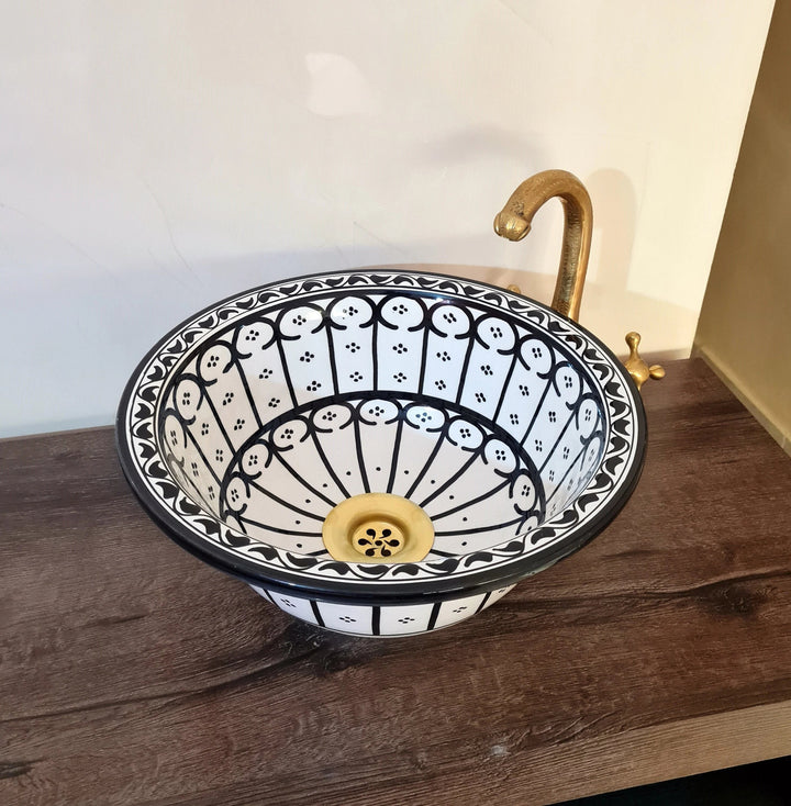 Handmade Moroccan Ceramic Sink #189