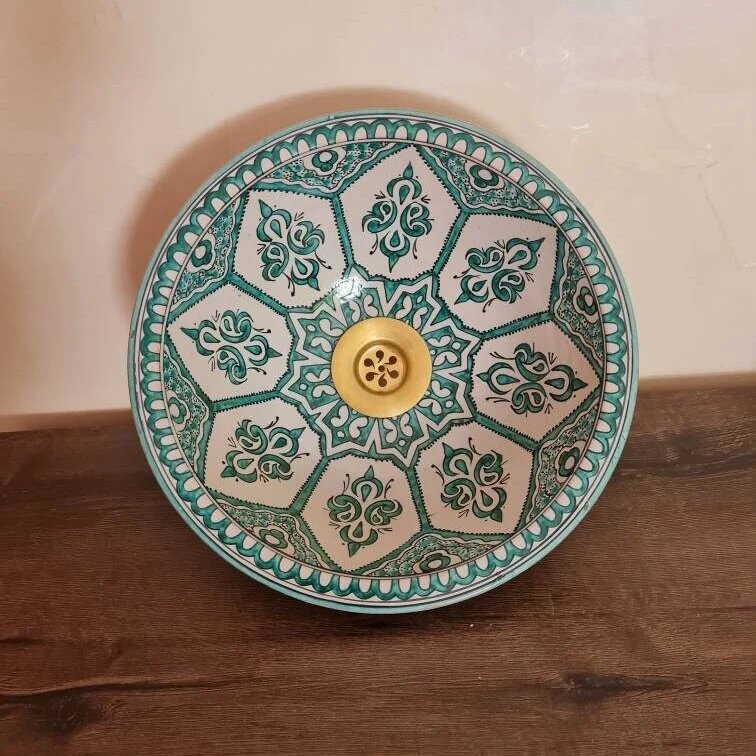 Handmade Moroccan Ceramic Sink #191
