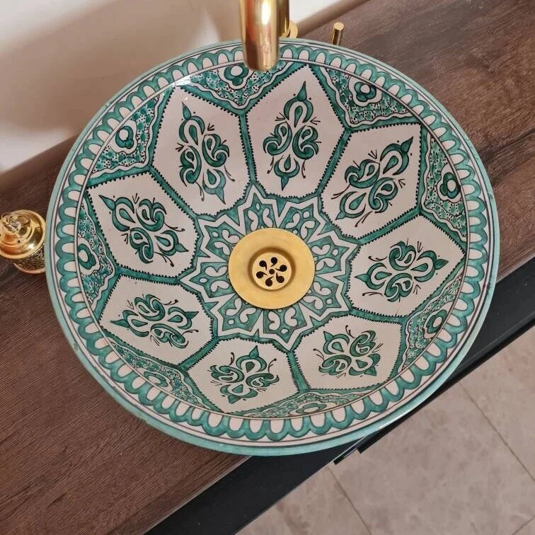 Handmade Moroccan Ceramic Sink #191