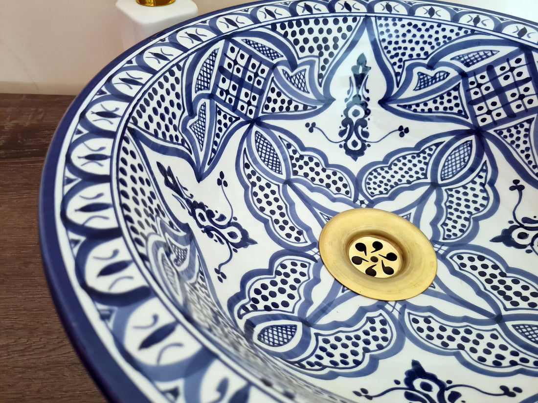 Handmade Moroccan Ceramic Sink #85