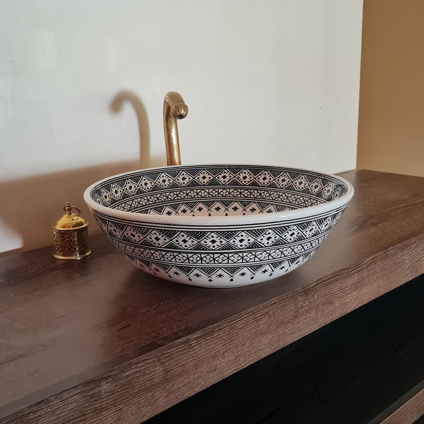 Moroccan basin | Unique style ceramic sink for bathroom #194