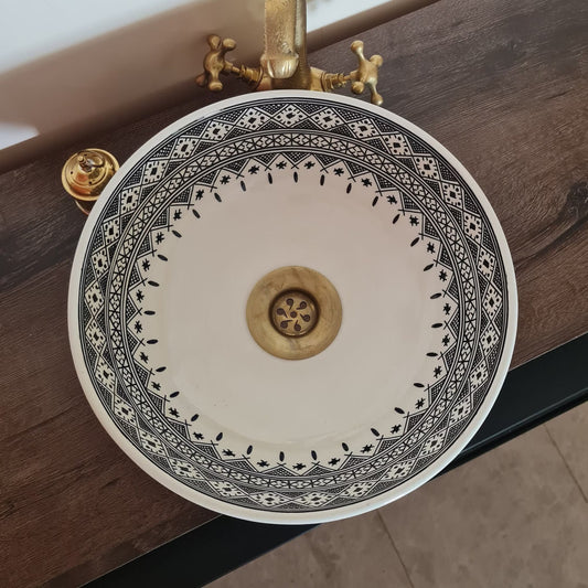 Moroccan basin | Unique style ceramic sink for bathroom #194