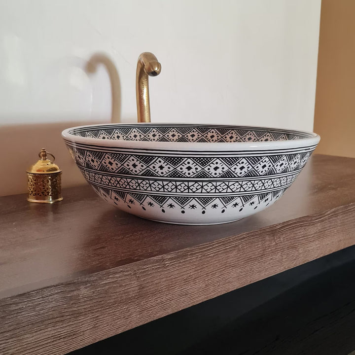 Handmade Moroccan Ceramic Sink #194