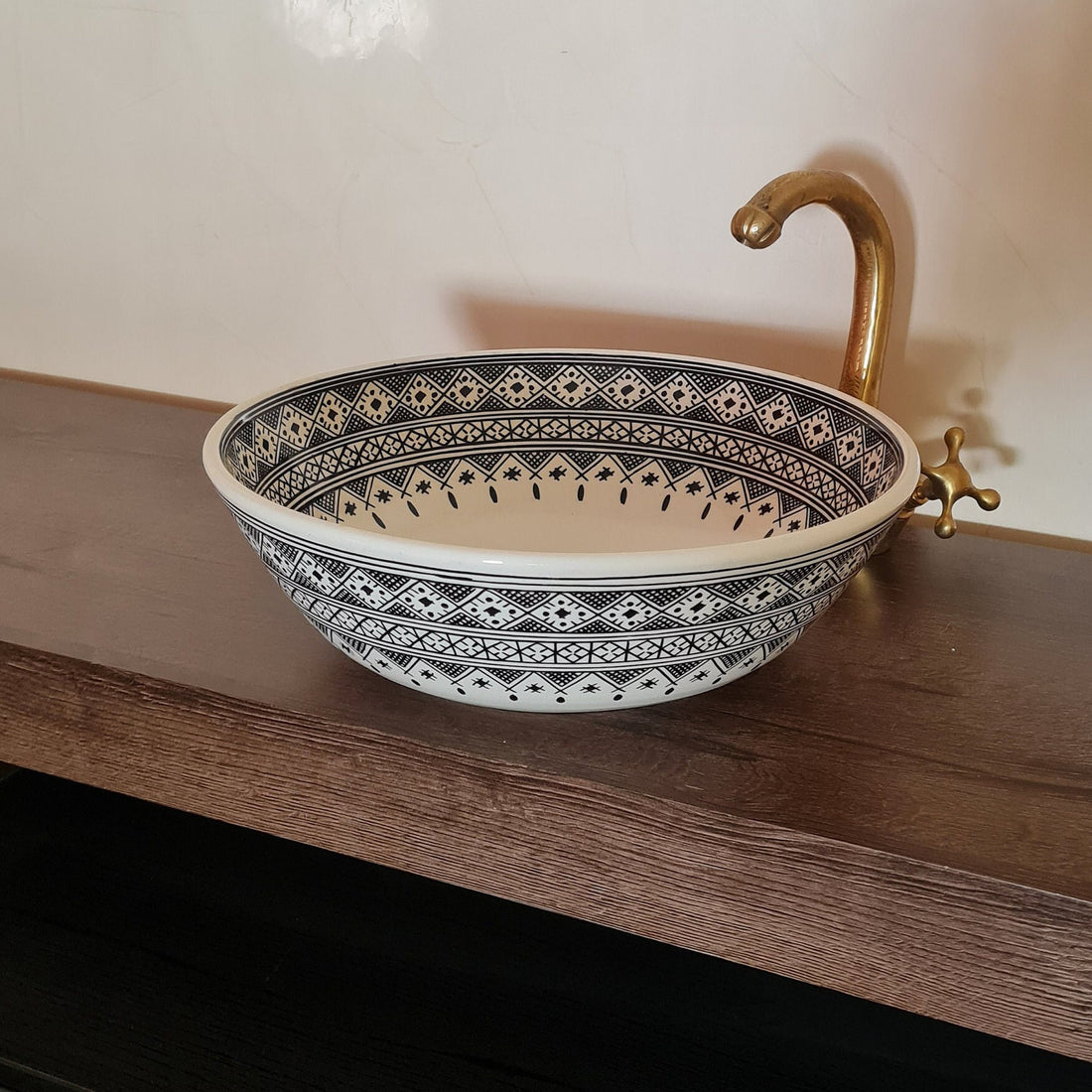 Handmade Moroccan Ceramic Sink #194