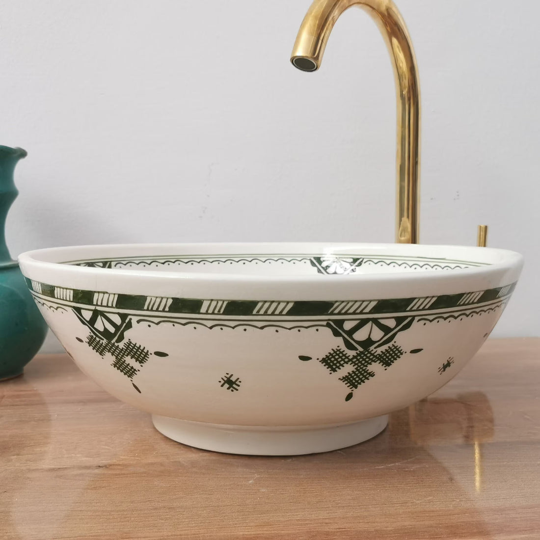 Handmade Moroccan Ceramic Sink #239