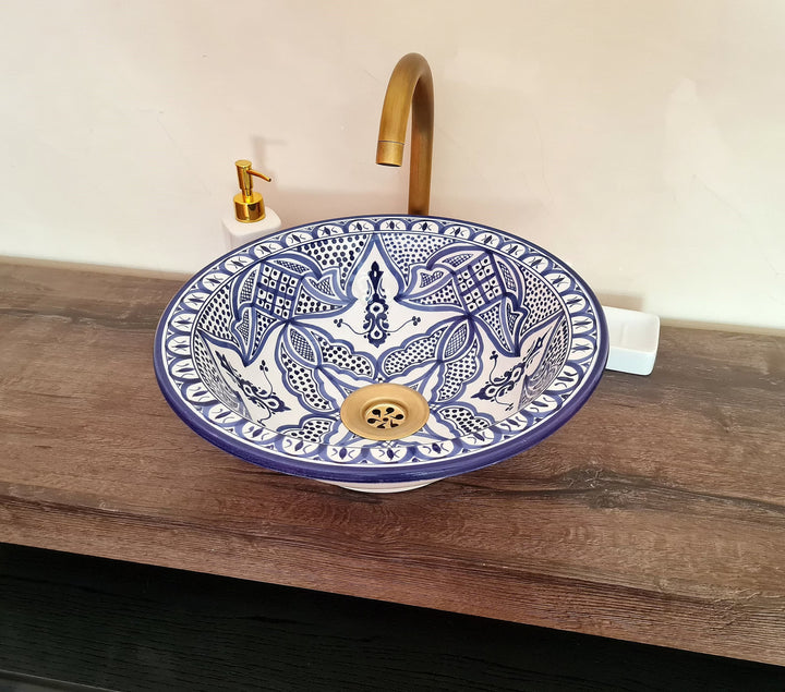 Handmade Moroccan Ceramic Sink #85