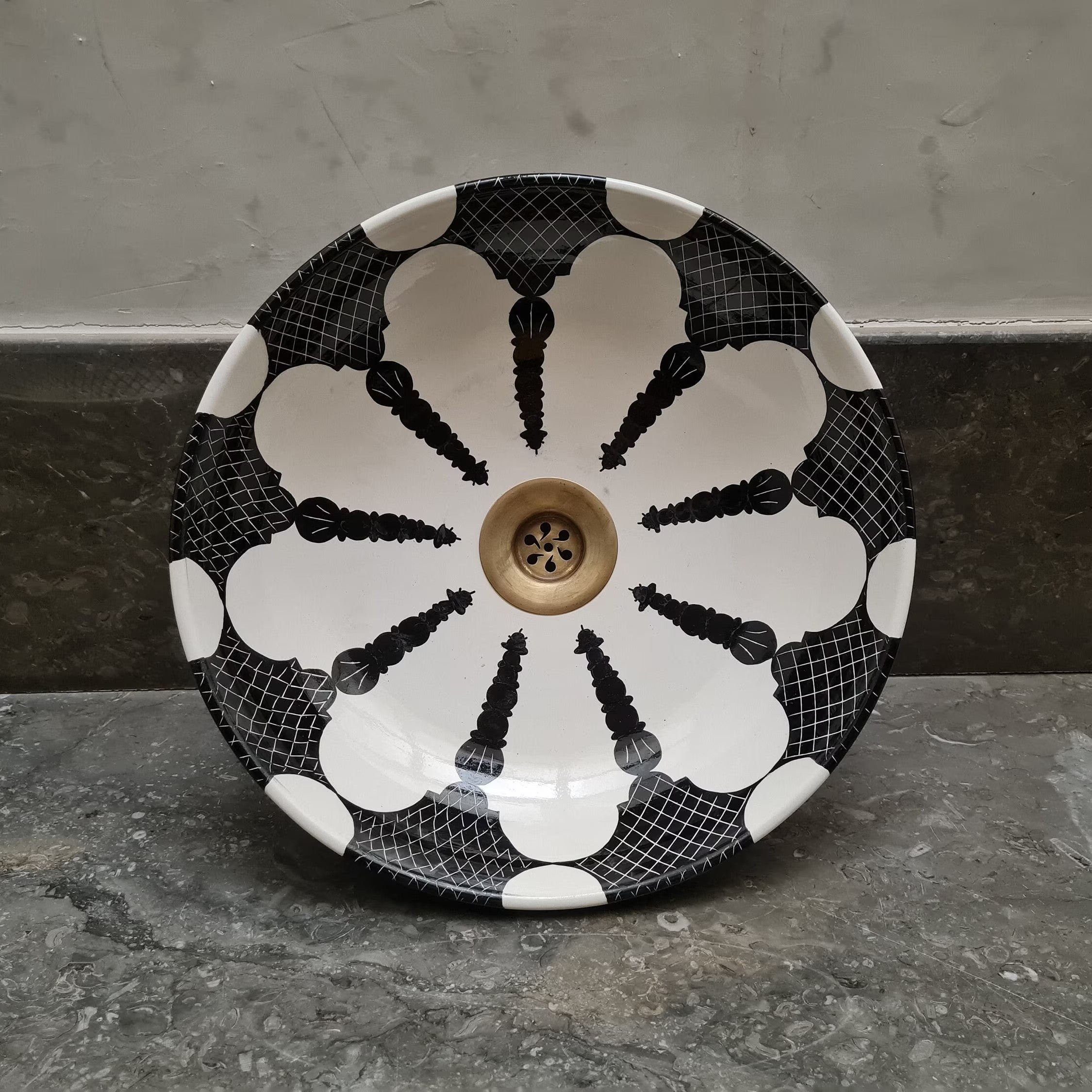 Handmade Moroccan Ceramic Sink #193