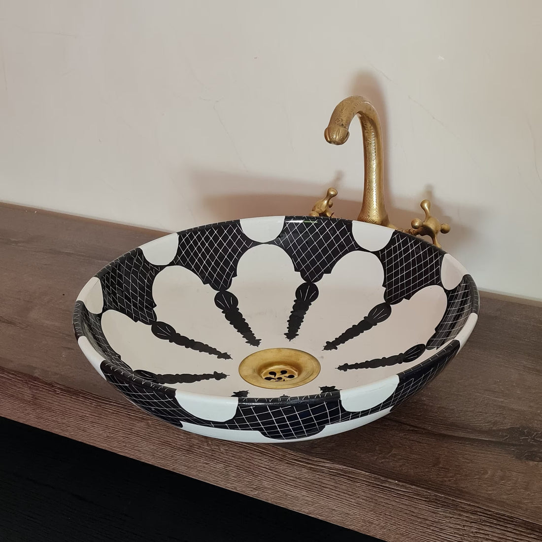 Moroccan sink | Unique handmade moroccan ceramic sink for bathroom #193