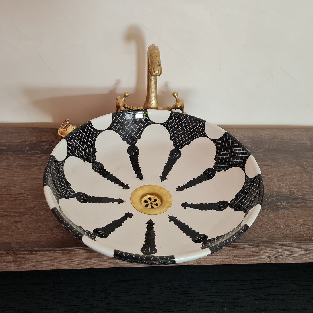 Moroccan sink | Unique handmade moroccan ceramic sink for bathroom #193