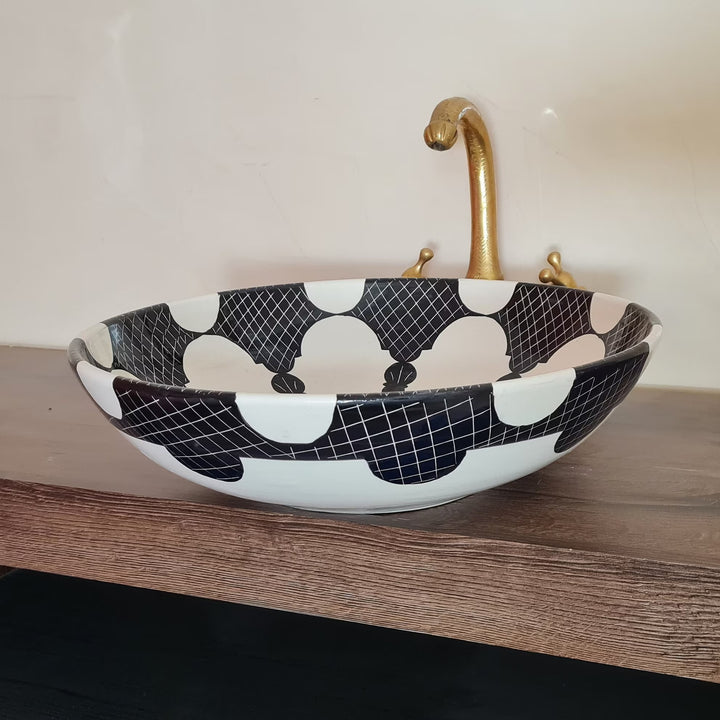 Moroccan sink | Unique handmade moroccan ceramic sink for bathroom #193