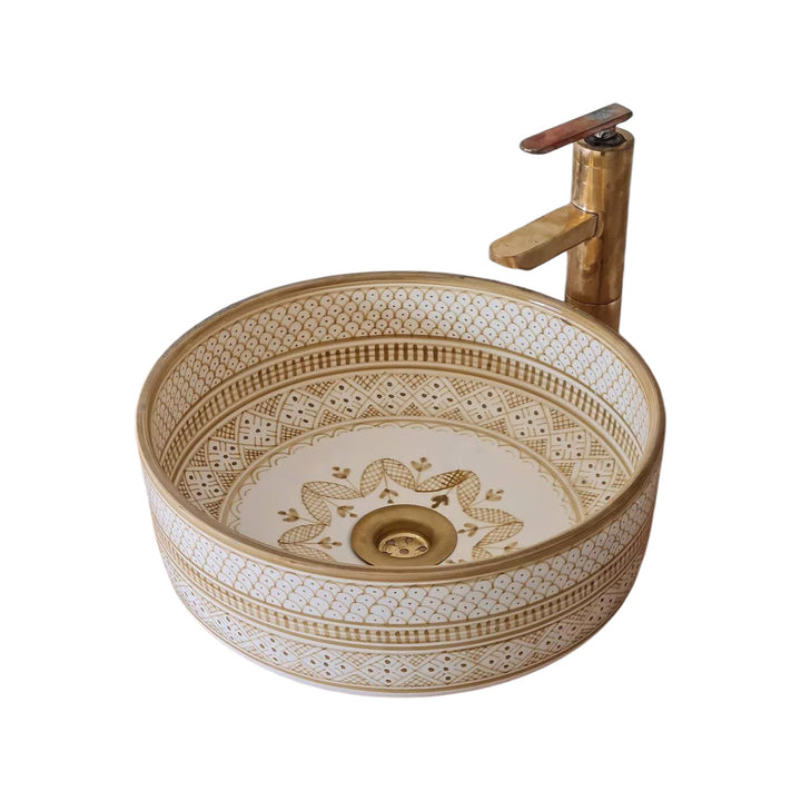 Handmade Moroccan Ceramic Sink #120