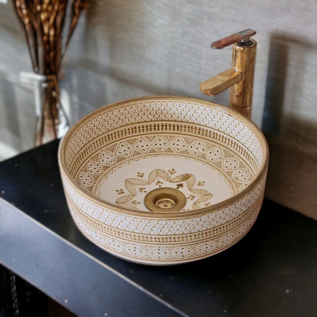 Handmade Moroccan Ceramic Sink #120