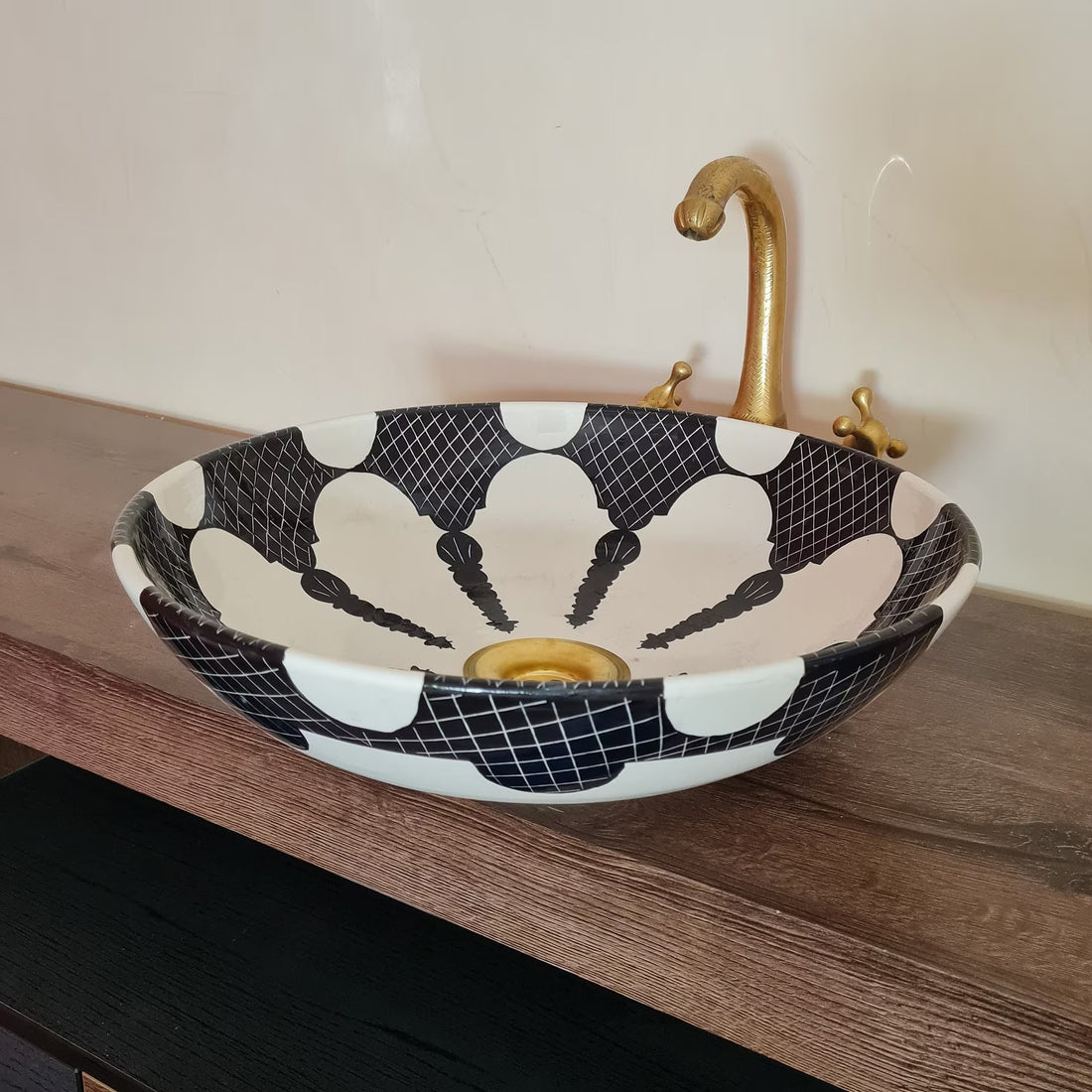 Moroccan sink | Unique handmade moroccan ceramic sink for bathroom #193