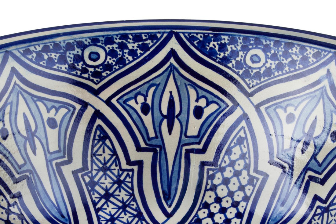  Authentic Handmade Moroccan Ceramic Sink #2