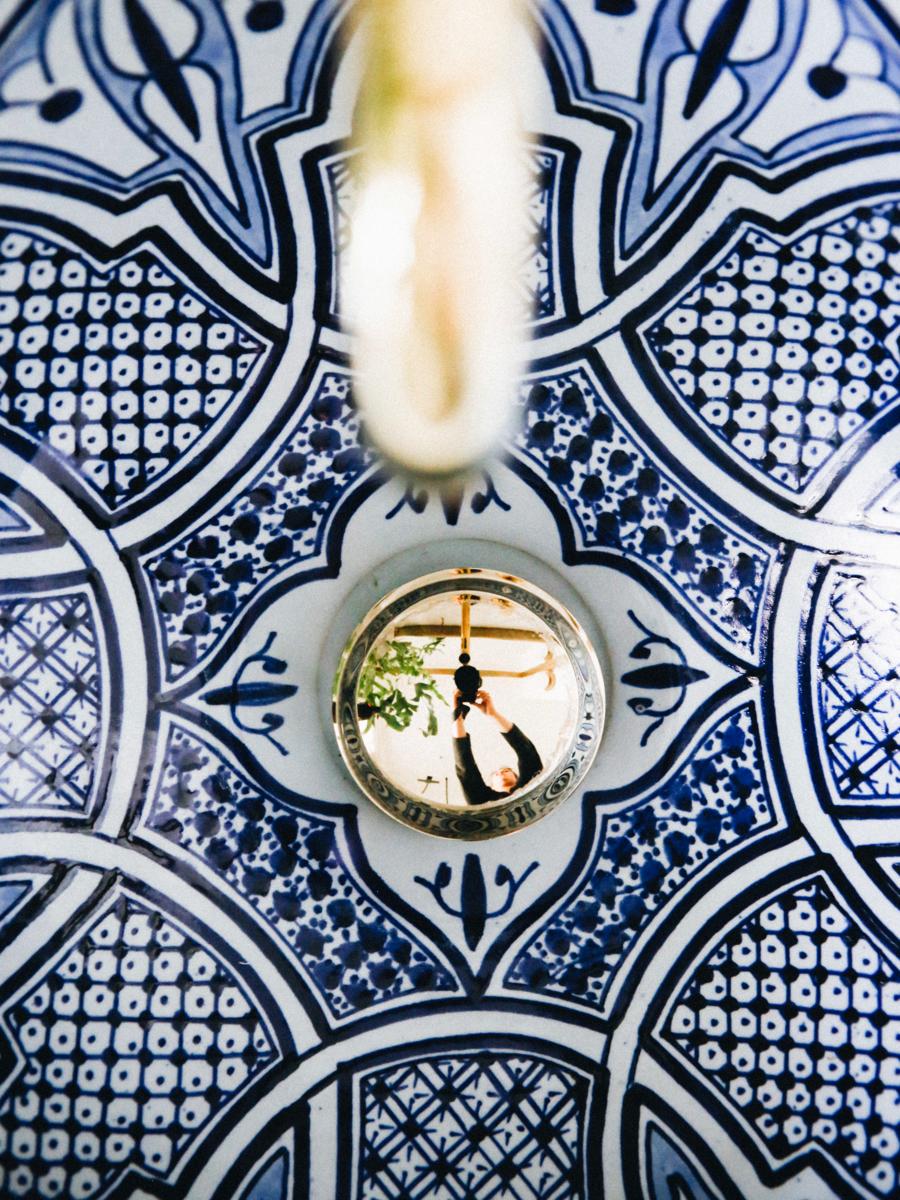  Authentic Handmade Moroccan Ceramic Sink #2