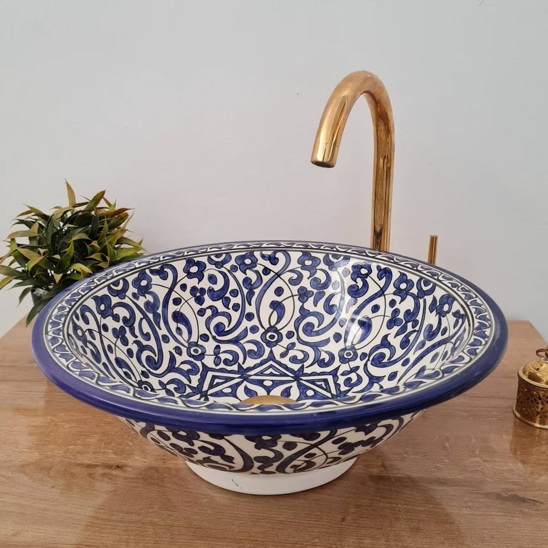  Handmade Moroccan Ceramic Sink #169