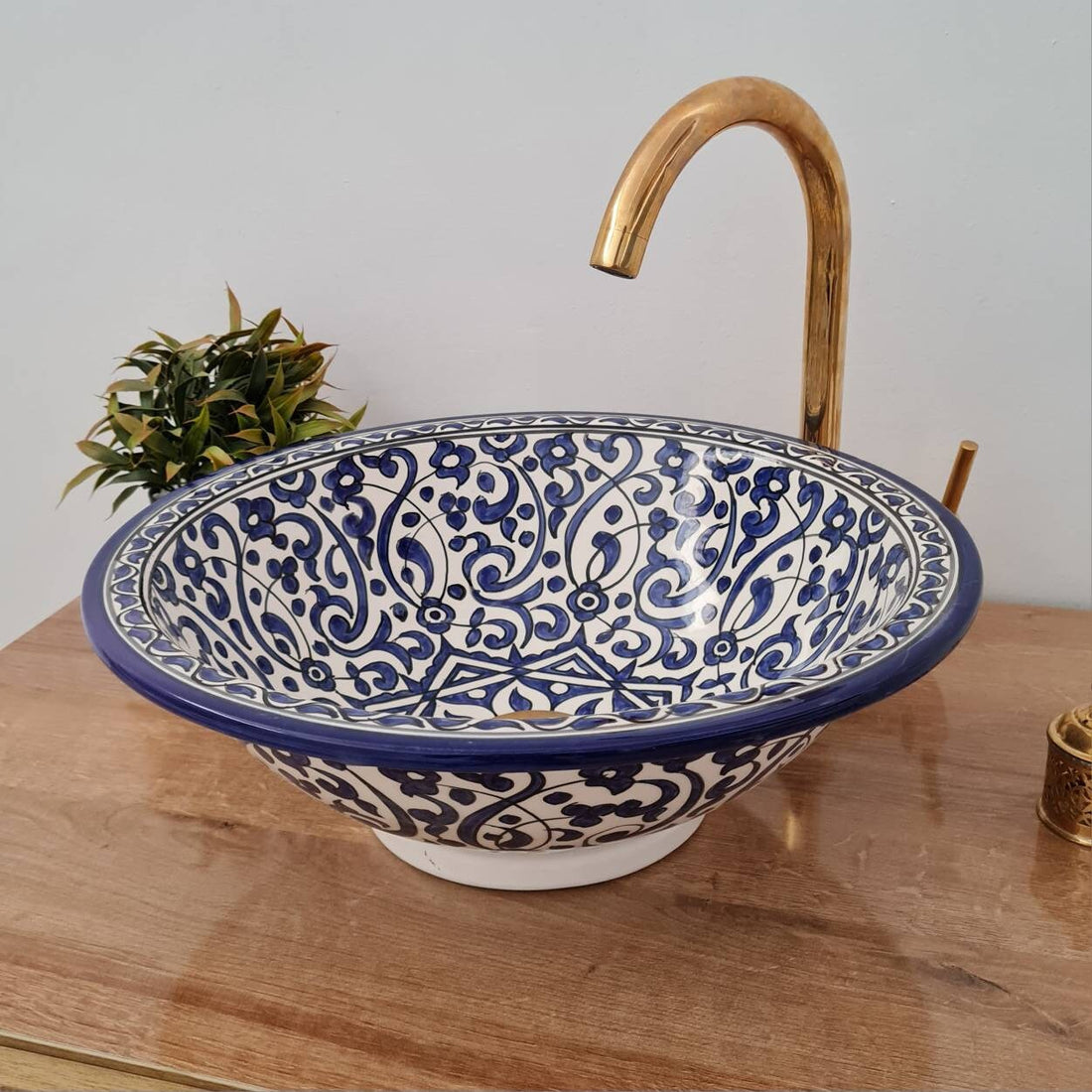 Handmade Moroccan Ceramic Sink #83