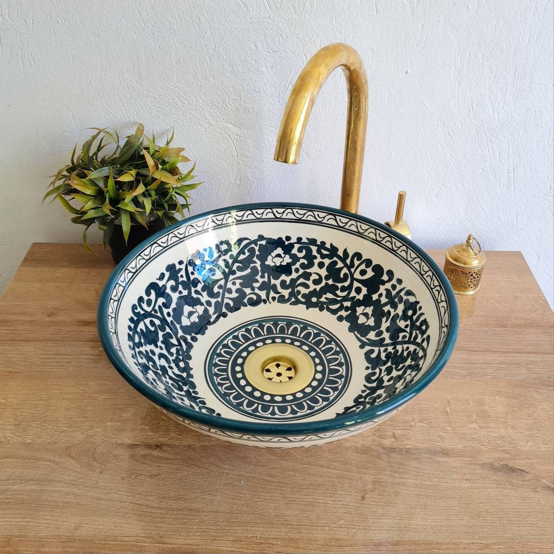  Handmade Moroccan Ceramic Sink #152