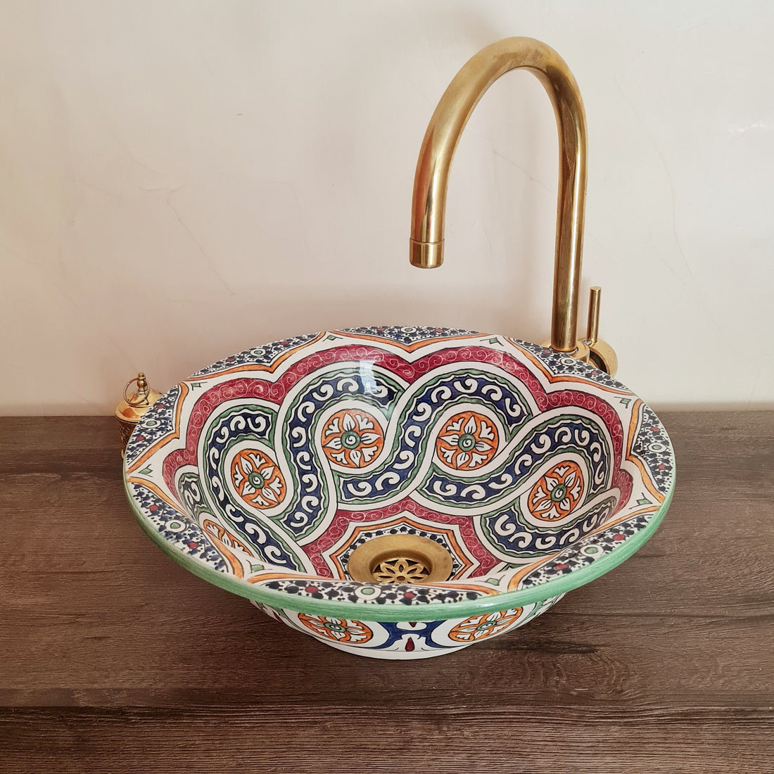 Handmade Moroccan Ceramic Sink #153