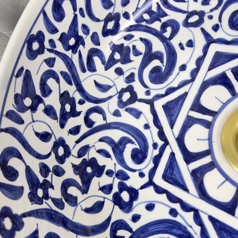  Handmade Moroccan Ceramic Sink #56