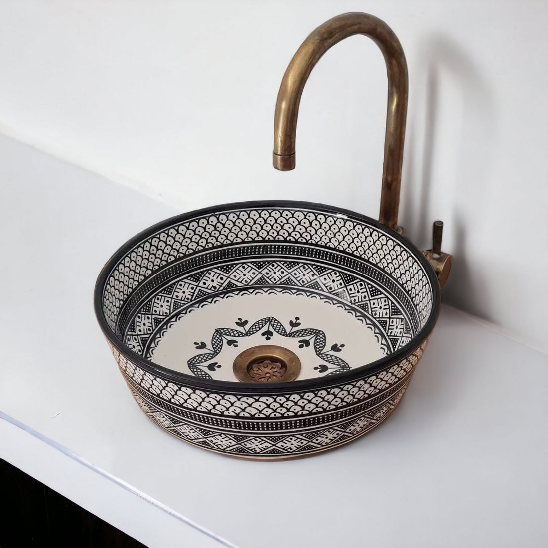  Handmade Moroccan Ceramic Sink #11