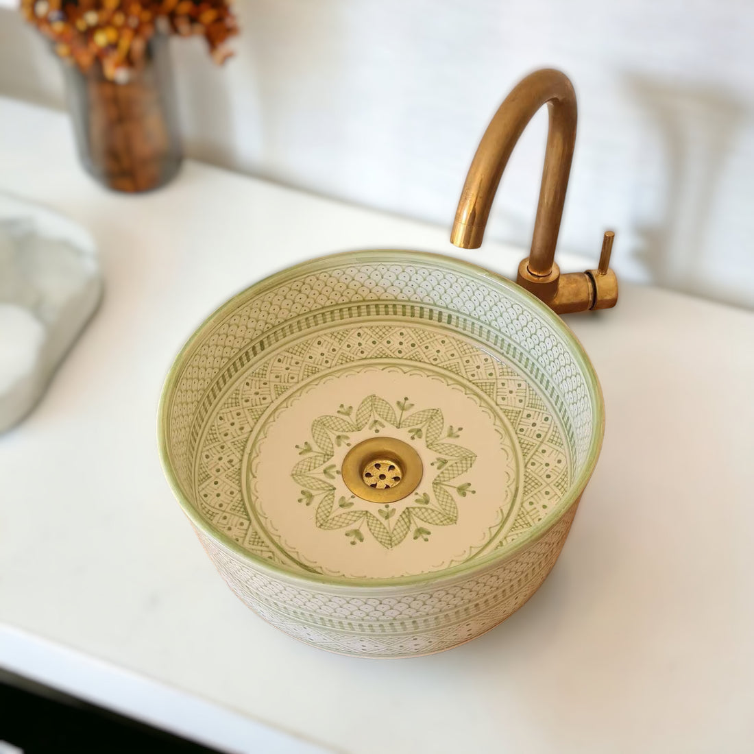  Handmade Moroccan Ceramic Sink #8