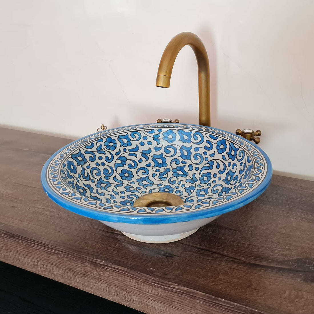 Handmade Moroccan Ceramic Sink #60