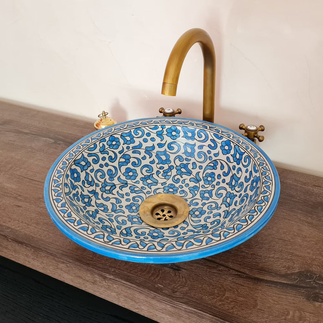 Handmade Moroccan Ceramic Sink #60