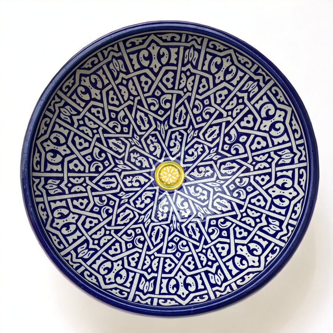 Moroccan sink | moroccan ceramic sink | bathroom sink | Bleu sink #92