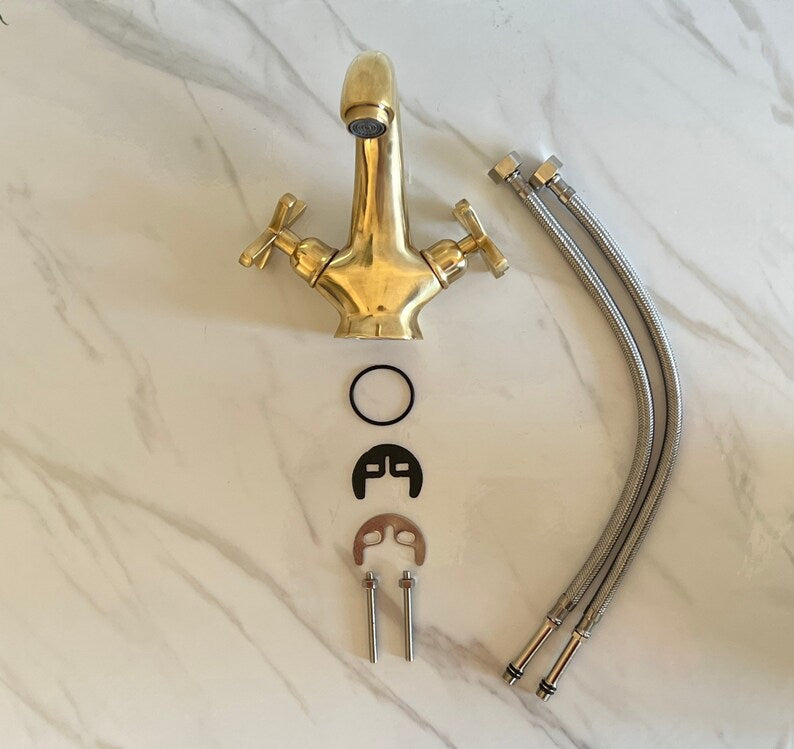 Moroccan Faucet in Unlacquered Brass - Handmade Moroccan Faucet - Brass Faucet #4