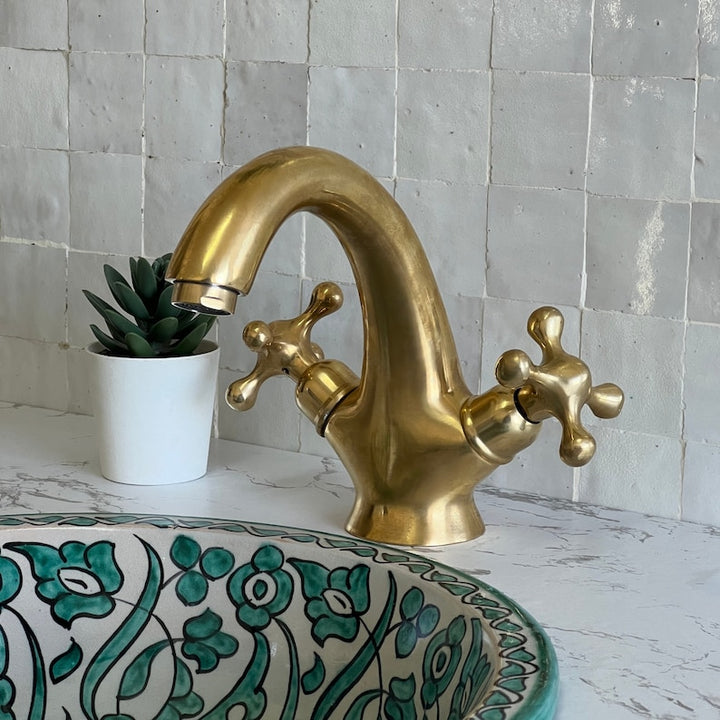 Moroccan Faucet in Unlacquered Brass - Handmade Moroccan Faucet - Brass Faucet #4