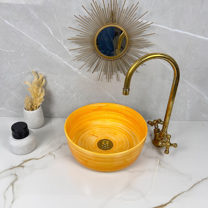  Handmade Moroccan Ceramic Sink #56