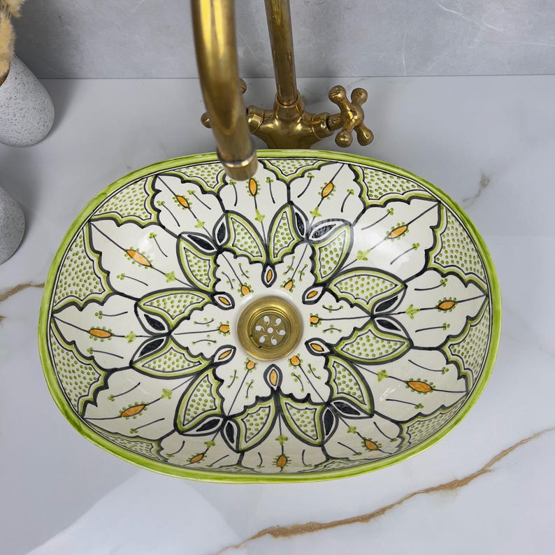 Handcrafted Oval Ceramic Sink #5