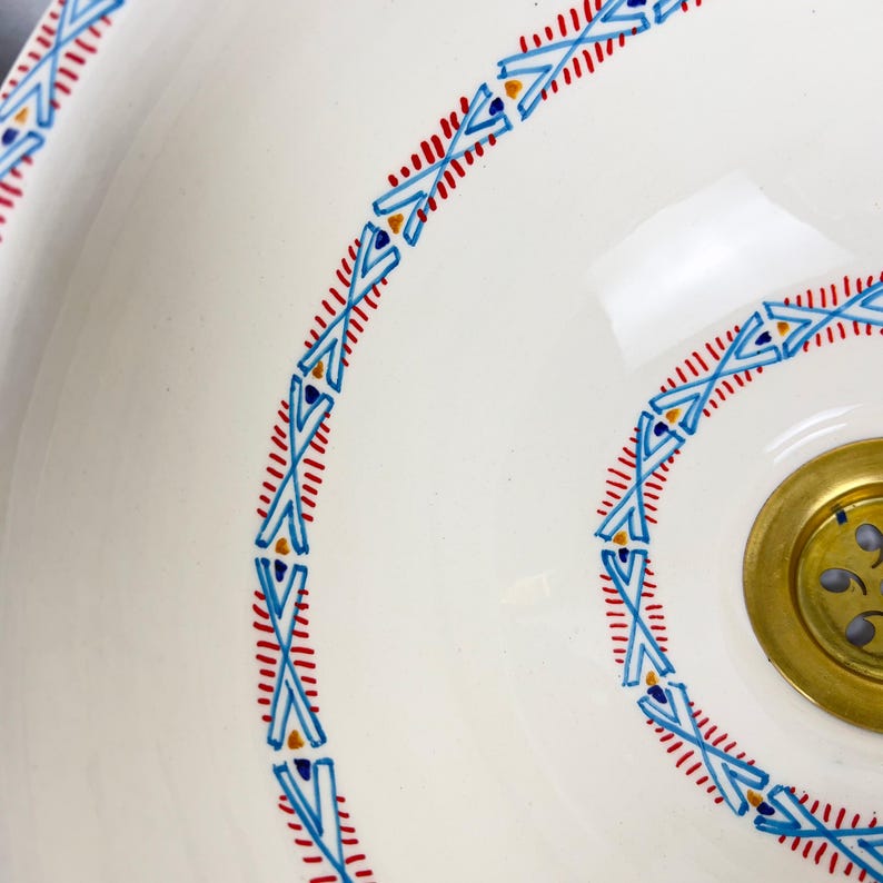  Handmade Moroccan Ceramic Sink #56