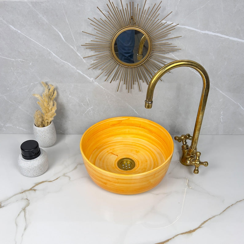  Handmade Moroccan Ceramic Sink #56