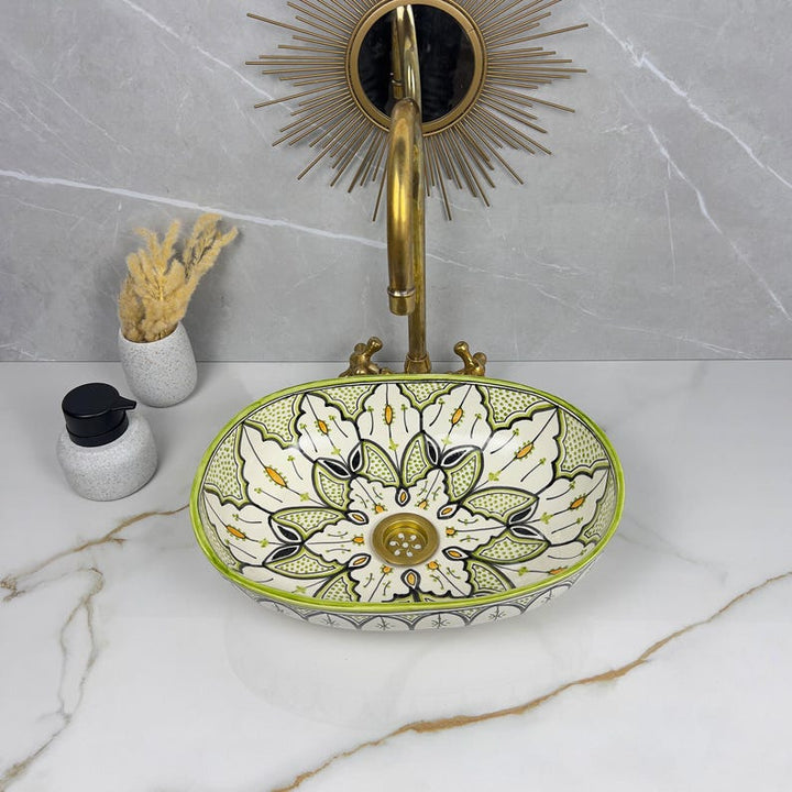 Handcrafted Oval Ceramic Sink #5