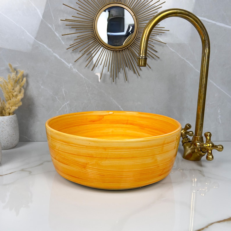  Handmade Moroccan Ceramic Sink #56