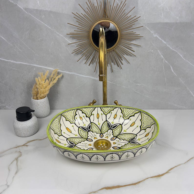 Handcrafted Oval Ceramic Sink #5