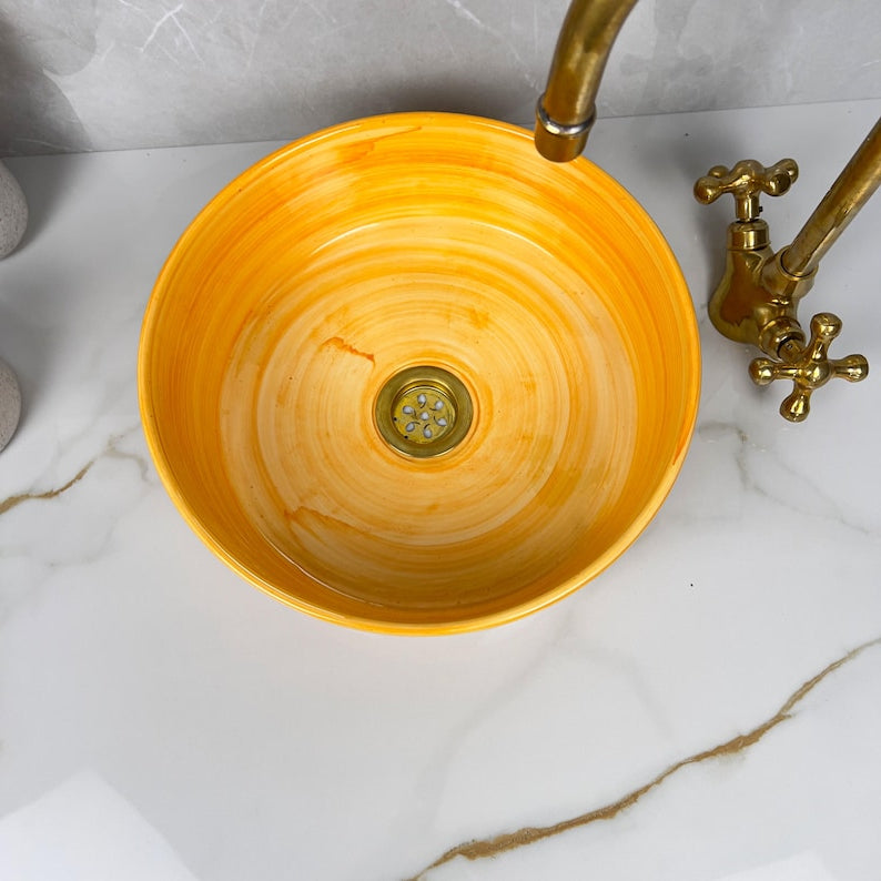  Handmade Moroccan Ceramic Sink #56