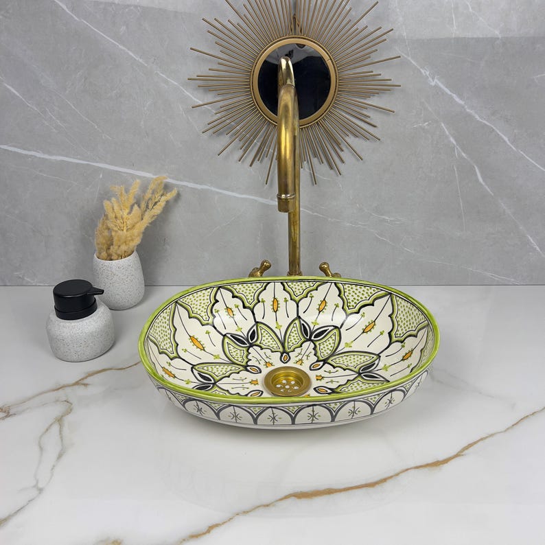 Handcrafted Oval Ceramic Sink #5