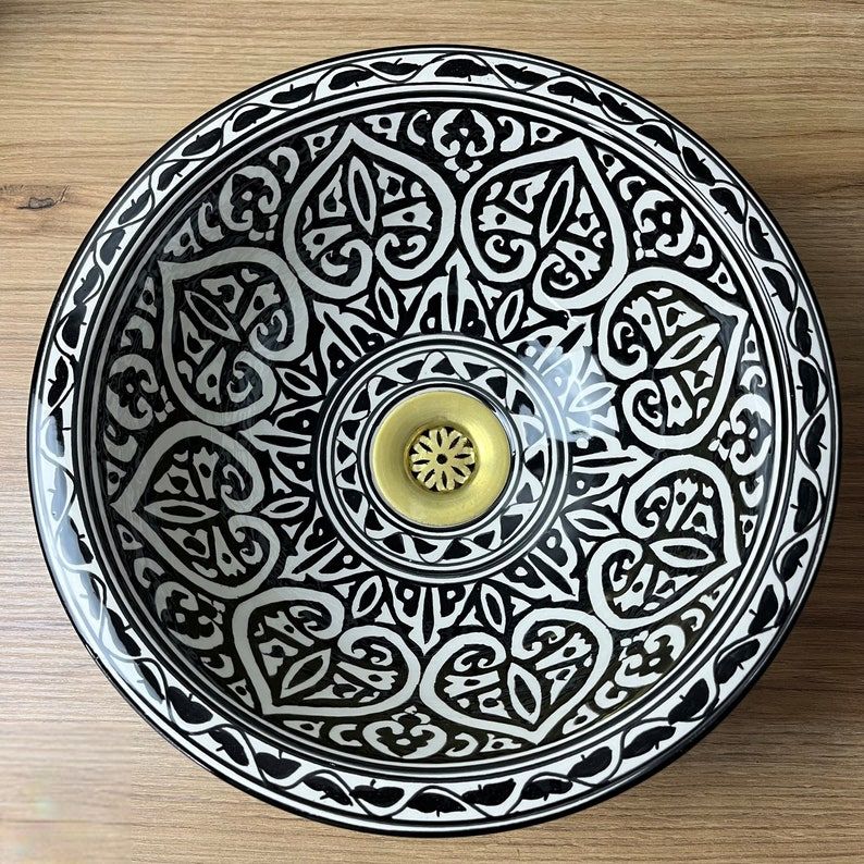 Handmade Moroccan Ceramic Sink #185MB