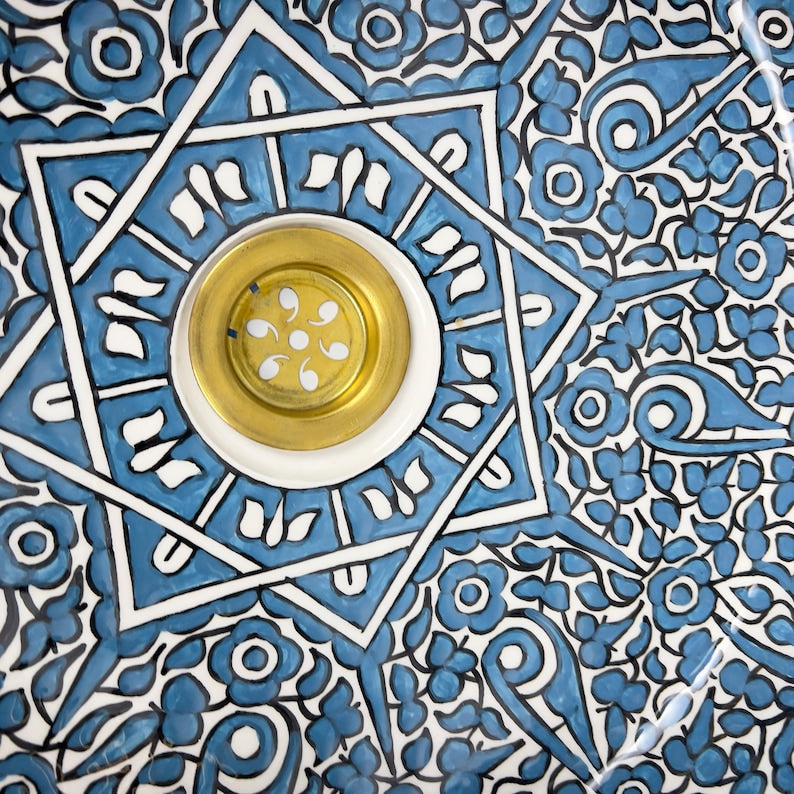  Handmade Moroccan Ceramic Sink #56