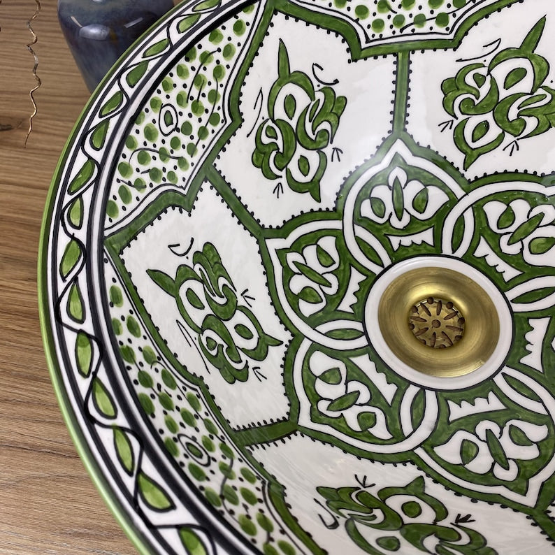 Handmade Moroccan Ceramic Sink #268