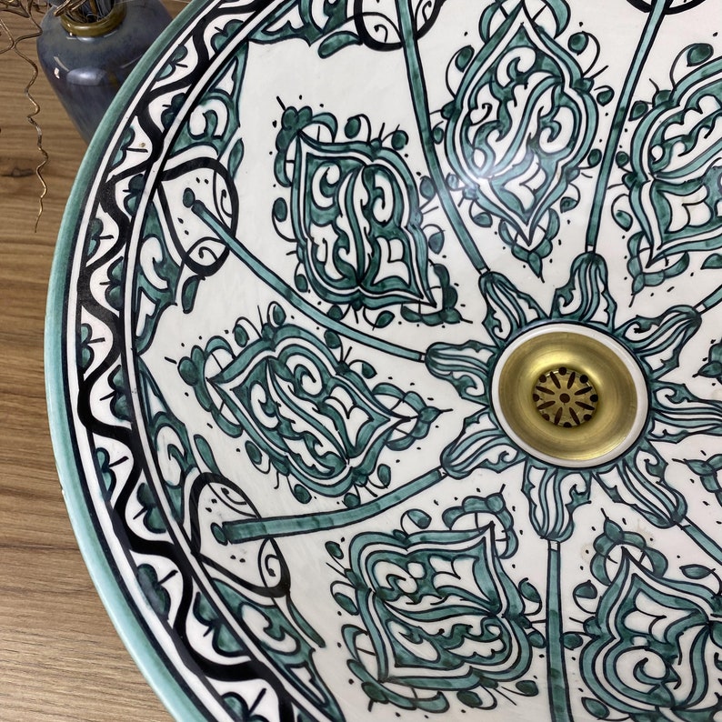 Handmade Moroccan Ceramic Sink #265