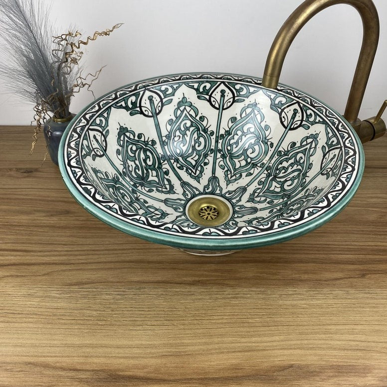 Handmade Moroccan Ceramic Sink #265