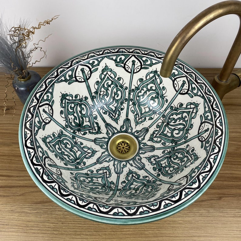Handmade Moroccan Ceramic Sink #265