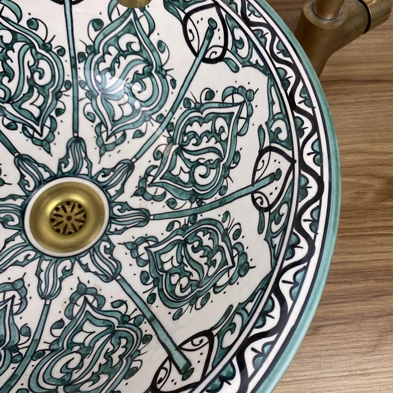 Handmade Moroccan Ceramic Sink #265