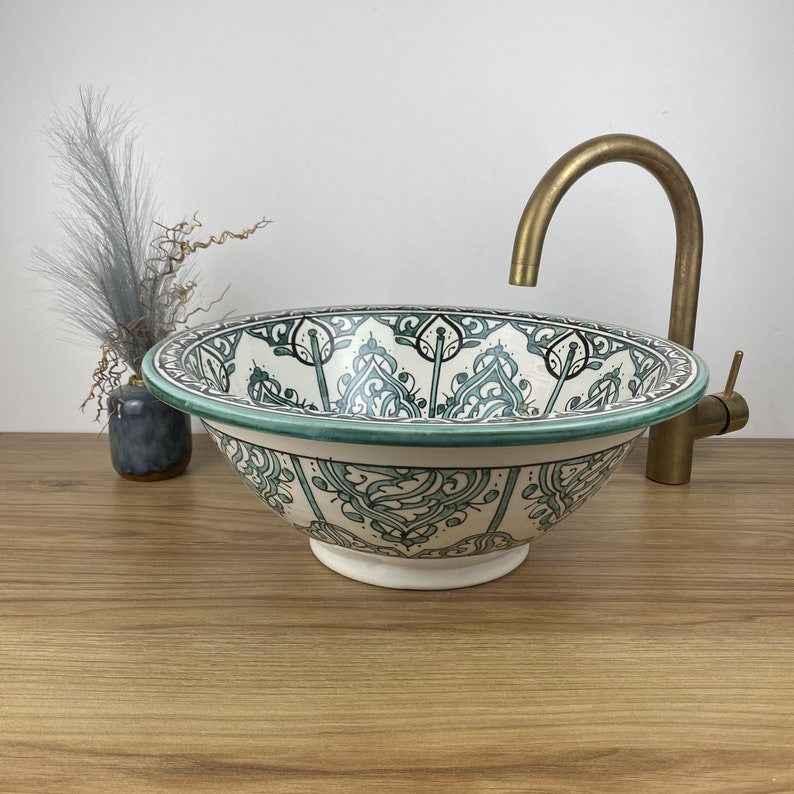 Handmade Moroccan Ceramic Sink #265