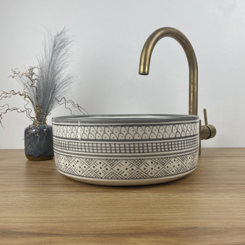 Handmade moroccan sink | Stylish unique sink for bathroom #245